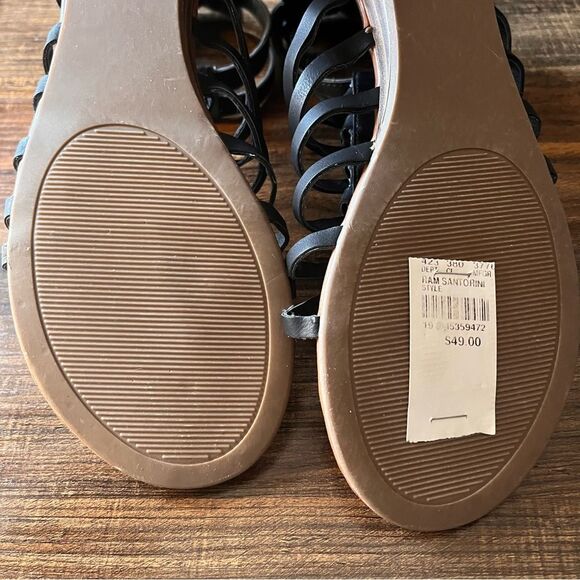 Rampage Ram-Santorini Gladiator Open Toe Sandal with Zipper and Buckle Size 9M - Picture 15 of 16